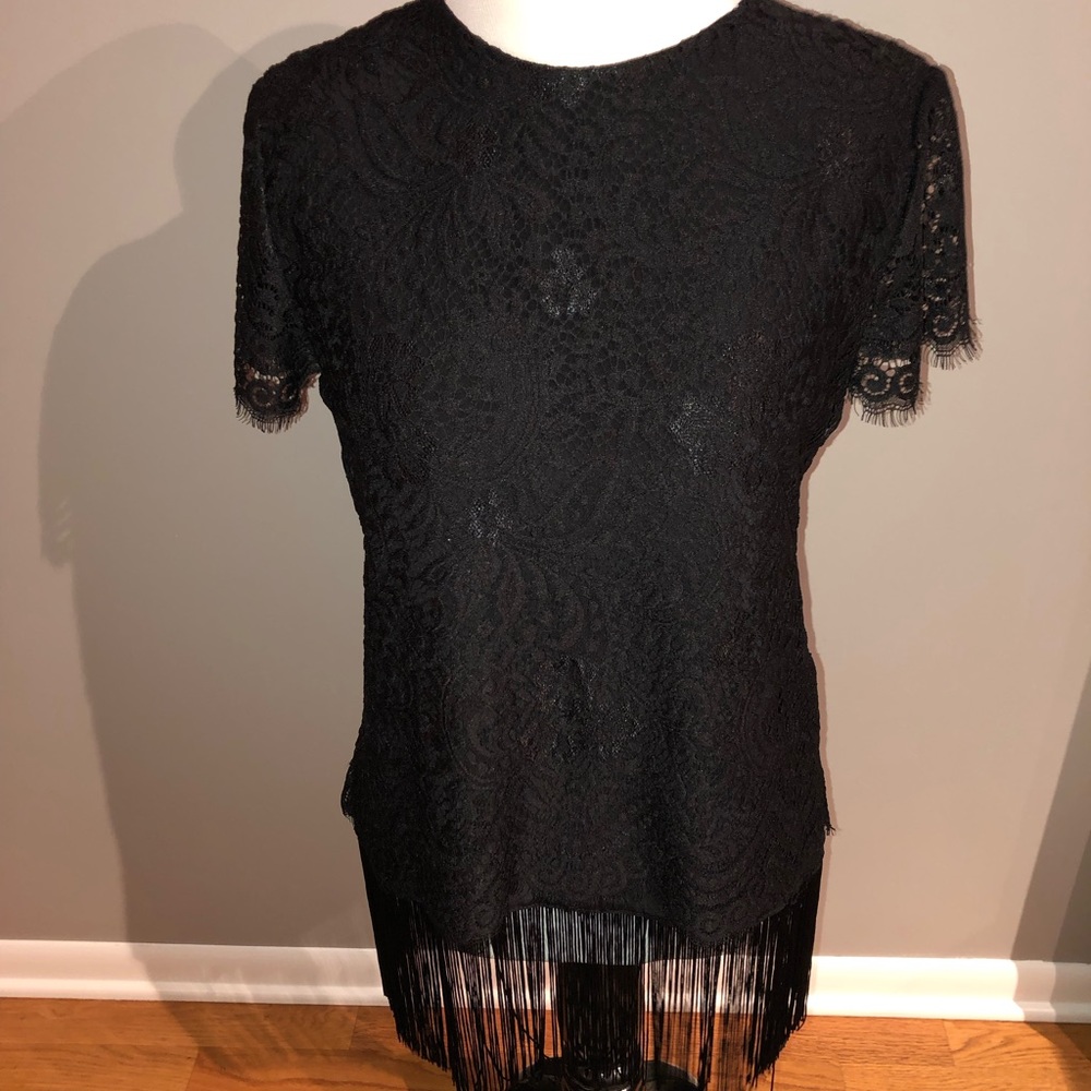 Worn once Nicole Miller artelier lace shirt - Picture 1 of 8